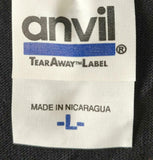 Anvil Men's Nirvana Band Graphic Black Short Sleeve Shirt Size Large