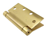 Lot of (2) Stanley 2060-R 4-1/2" x 4-1/2" Adjustable Spring Door Hinge Brass