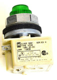 Square D 9001 Green Pilot Light Type KM38 Ser H 120 V (4 Available)