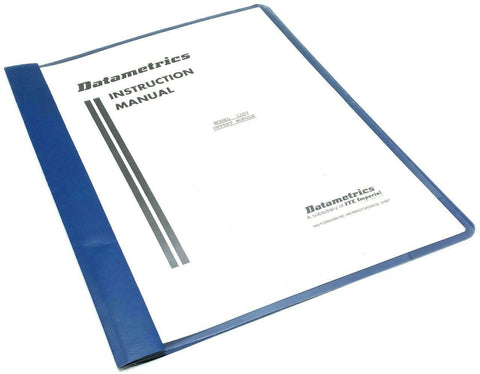 Datametrics Model 1107 Offset Module Instruction Manual