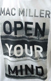Tultex Men's Mac Miller Open Your Mind Graphic White Short Sleeve Shirt Size L