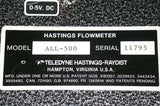NICE HASTINGS-RAYDIST SCCM MASS FLOWMETER MODEL ALL-500