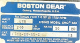 Boston Gear F713-30-B5-G Speed Reducer 30:1 Ratio 1750RPM 5/8" Bore 6.07" OAL