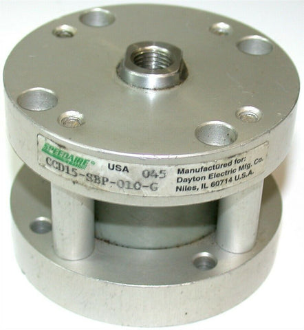 Speedaire 1" Stroke 1 1/2" Bore Pancake Air Pneumatic Cylinder CCD15-SBP-010-G