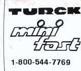 Turck RK 50-2M Minifast Molded Straight Female Cordset 5-Wire 300V