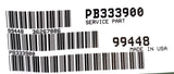 White PB333900 Seal Kit
