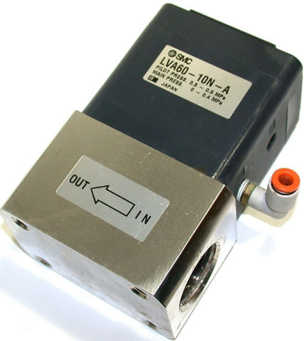 UP TO 2 SMC 1" NPT AIR OPERATED FLUID PROCESS CHEMICAL VALVES LVA60-10N-A