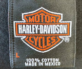 Harley Davidson Motorcycle Men's Wrecking Crew Graphic Black Long Sleeve Shirt L