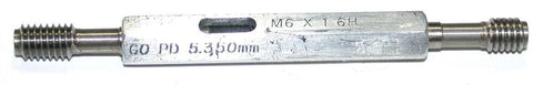 Greenfield M6 X 1 GH Thread Gage Go/No Go Plug Gage