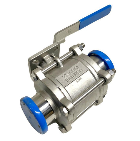 Dixon 2"-CF8M 2" Sanitary Ball Valve Stainless Steel 1000 WOG
