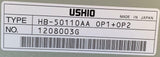 USHIO HB-50110AA OP2 Mercury Lamp Power Supply 100/120 VAC 6.5/5.7 Amps 640 Watt