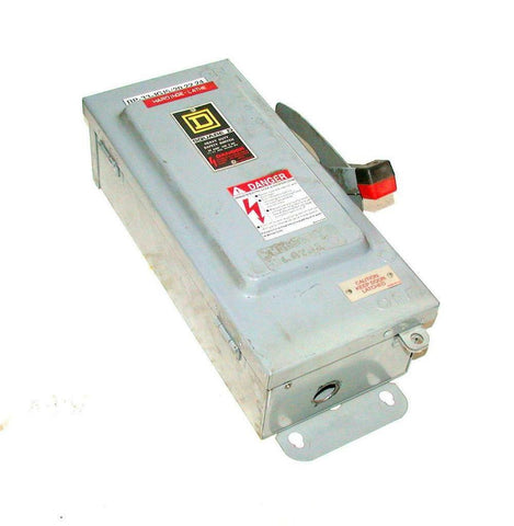 SQUARE D  H321AWK  30 AMP FUSIBLE SAFETY SWITCH DISCONNECT 240 VAC