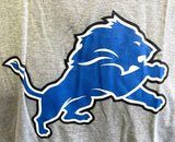 Nike NFL Team Apparel Men's Detroit Lions Gray Short Sleeve Shirt Size Large