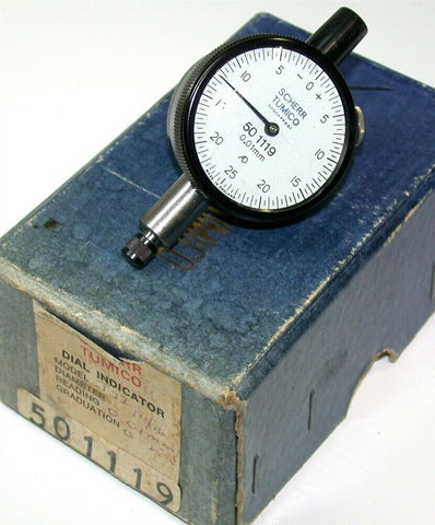 Scherr Tumico .01MM J22 Metric Dial Indicator 50 1119 New