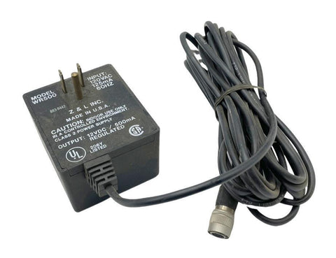 Z & L Inc. WR500  Class 2 AC Adapter Power Supply Unit 120VAC 125mA 60HZ