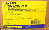 NEW SQUARE D GRAY OIL TIGHT STRAIGHT WIREWAY 6" X 6"  MODEL LJB606