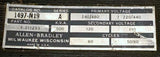 Allen Bradley AB 1497-N19 Transformer 240/480 & 220/440 Volts 0.500 KVA