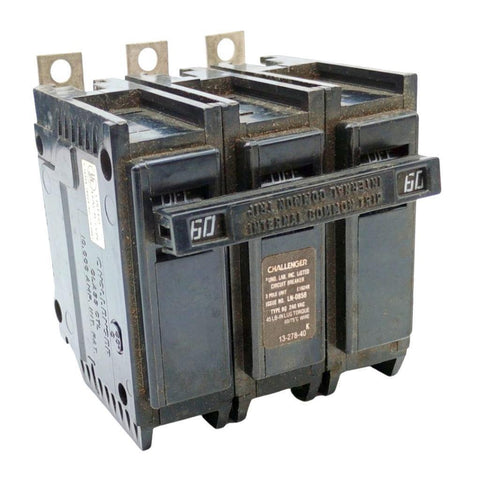 Challenger BQ3D060 3-Pole Circuit Breaker 60A 240VAC