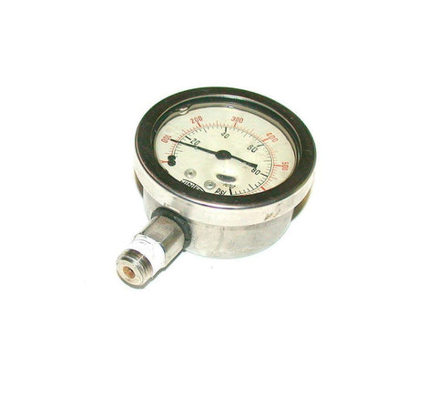 WINTERS  1953  LIQUID FILLED BOTTOM MOUNT GAUGE 1/4 NPT 2" DIAMETER 0-100 PSI