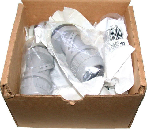 NEW BOX OF 9 HUBBELL RACO   PS0759NGY   SWIVEL CONNECTOR CONDUIT FITTINGS
