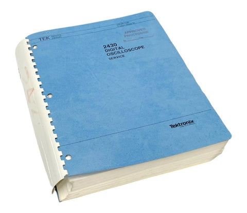 Tektronix 2430 Digital Oscilloscope Service Instruction Manual