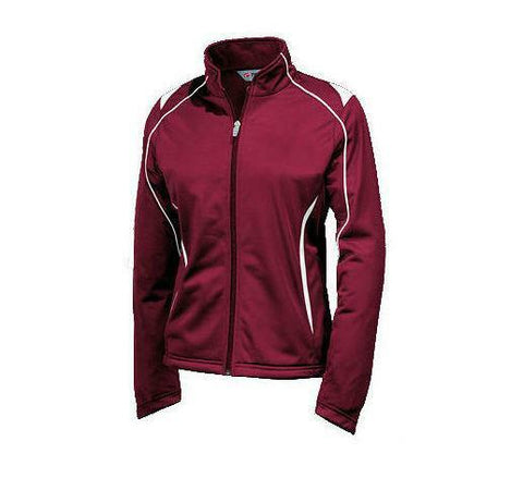 NEW TONIX TEAMWEAR STYLE 966 WOMEN'S VELOCITY JACKET MAROON/WHITE SIZE SMALL