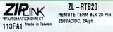 AutomationDirect ZipLink ZL-RTB20 Feedthrough Module Terminal Block 20-Pin 250V