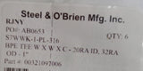 Steel & O'Brien 1" ASME BPE Weld Long End Reducing Tee 223R/YX1602-652