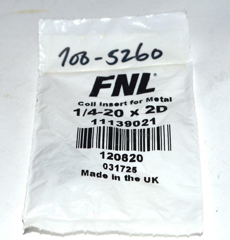 NEW FNL 120820 COIL INSERT FOR METAL 1/4" (5 AVAILABLE)