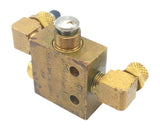 Humphrey 31P 3-Way Push Button Brass TAC2 Pneumatic Valve 1/8" NPT 5/32" Thread