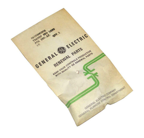 NEW GENERAL ELECTRIC GE CR104MG008 TRANSPARENT RED LENS