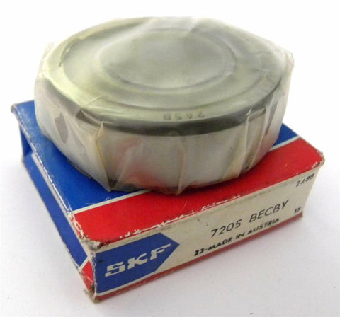 NEW SKF ANGULAR CONTACT BALL BEARING 25MM X 52MM X 15MM MODEL 7205 BECBY