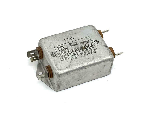 Corcom 3R1 7745 EMI Filter 115/250 Volts @ 3 Amps