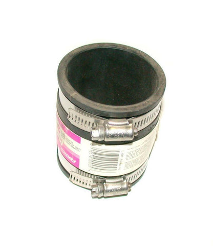 NEW FERNCO  P1056-22  PLUMBQWIK BLACK FLEXIBLE COUPLING  2" X 2"