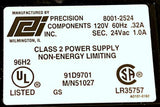 Precision Components Inc. PCI 8001-2524 Class 2 Power Supply 120 Volts .32 Amps