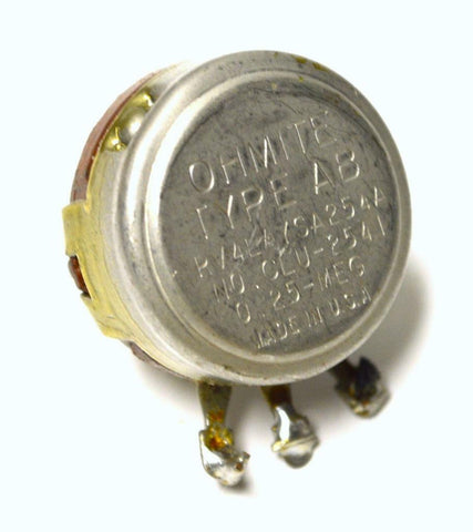 OHMITE RV4LAYSA25AA CLU-2541 POTENTIOMETER 0.25 MEG OHMS