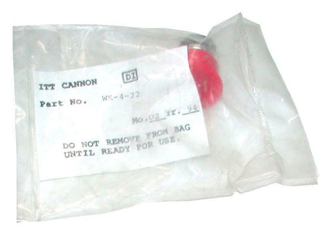 NEW ITT CANNON  WK-4-22  4-PIN CONNECTOR