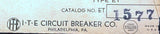 ITE ET1577 3-Pole Circuit Breaker 70A 240VAC Bolt-On Mount