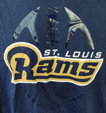 Nike Dri-Fit Men's NFL St. Louis Rams Football Navy Short Sleeve Shirt Size XL