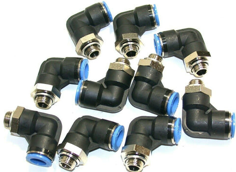 Lot of 10 New Festo QSL-G1/4-12 Push-in L-fittings 186351
