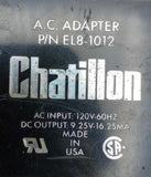 Chatillon EL8-1012 AC Adapter 120VAC 60HZ IN 9.25VDC 16.25MA OUT