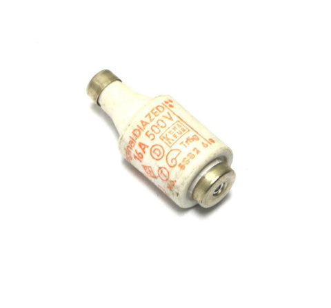 CEBEC 5SB26 ORIGINAL DIAZED BOTTLE FUSE 16 AMPS 500 Volts