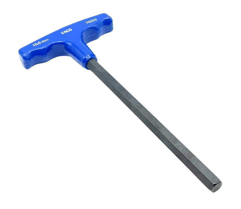 Lot of (2) VACO 76310  10.0mm T-Handle Hex Key Wrench 8" Length