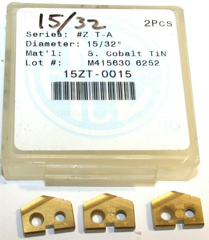 3 Allied Machine Original T-A 15/32" Carbide Spade Drilling Insert 15ZT-0015