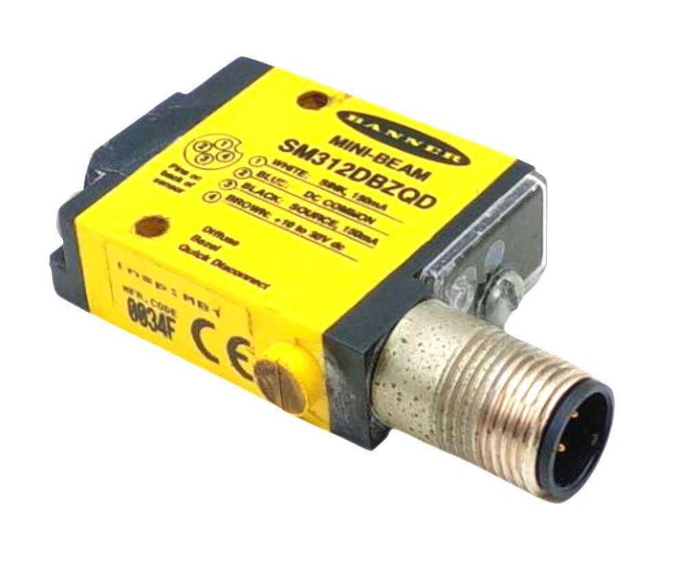 Banner SM312DBZQD Mini-Beam Photoelectric Diffuse Sensor 10-30VDC 150m