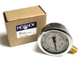 NoShok 25-901-3000 Liquid Filled Pressure Gauge 3000 PSI 1/4" NPT Bottom Mount