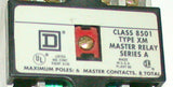 SQUARE D MASTER CONTROL RELAY 10 AMP 110/120 VAC MODEL  8501XM060