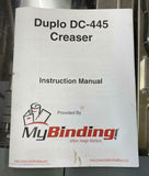 Duplo DC-445 Automatic Creaser Up to 50 SPM 115V Single Phase