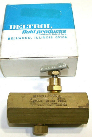 Deltrol Fluid Pneu-Trol Control Flow Valve F25B New