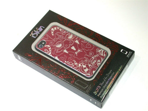 New iSkin Aura Year of the Dragon Red Case iPhone 4/4S DRGIP4-RD3 FREE SHIPPING